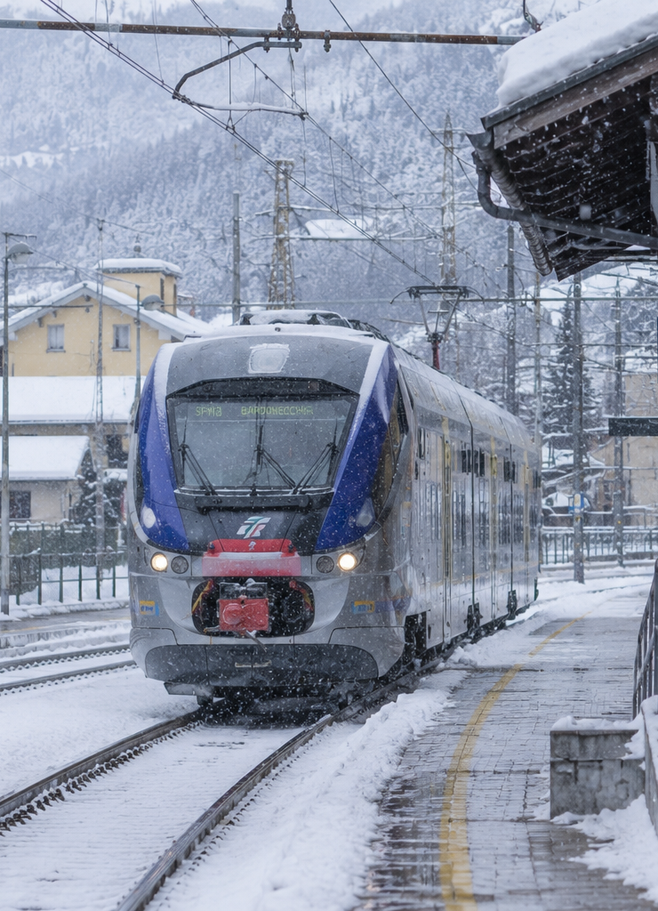 transfert en mini van de la gare des Oulx en Italie à Montgenevre