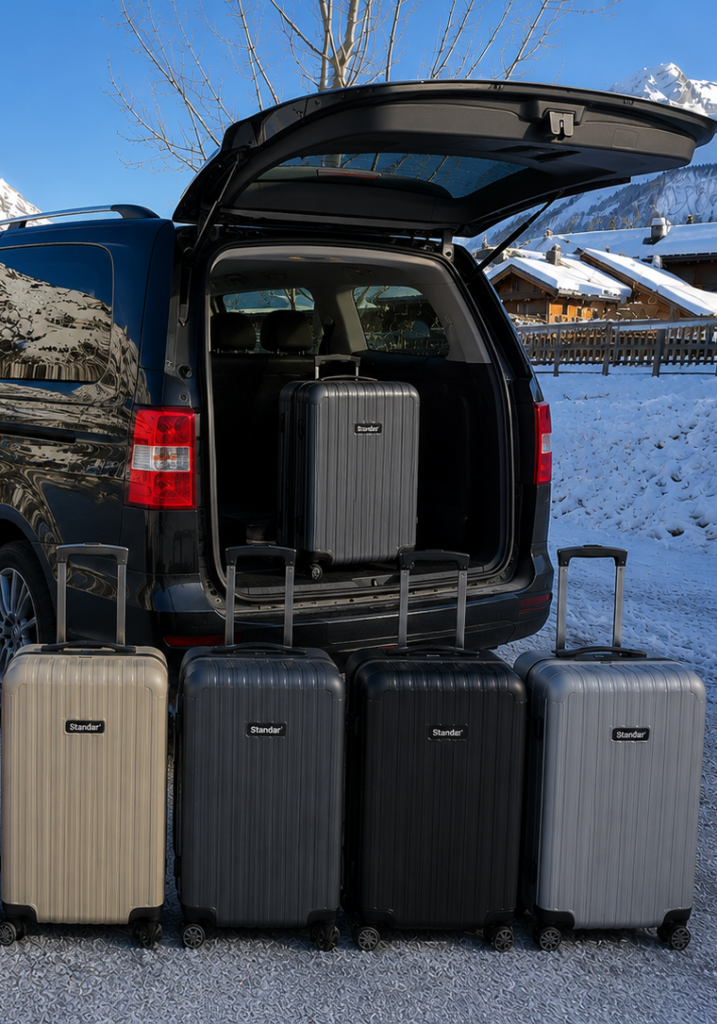 bagage et valise transport minivan aeroport