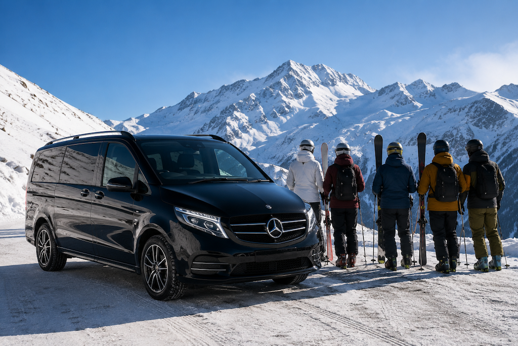 Transferts et navettes privées dans les stations de ski des Alpes